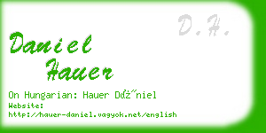 daniel hauer business card